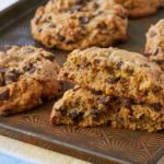 Levain Cookies on a baking sheet