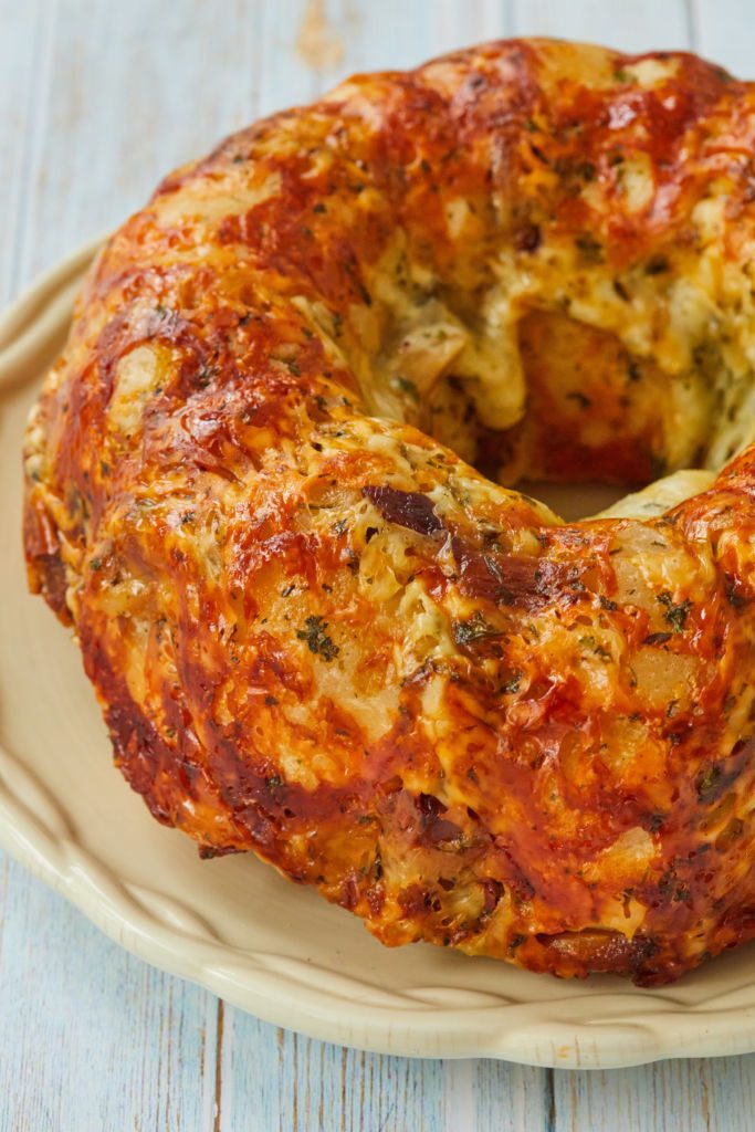 Cheesy Monkey Bread is loaded with cheese and garlic
