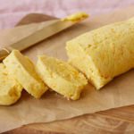 Honey Orange Compound Butter sliced and ready to use.