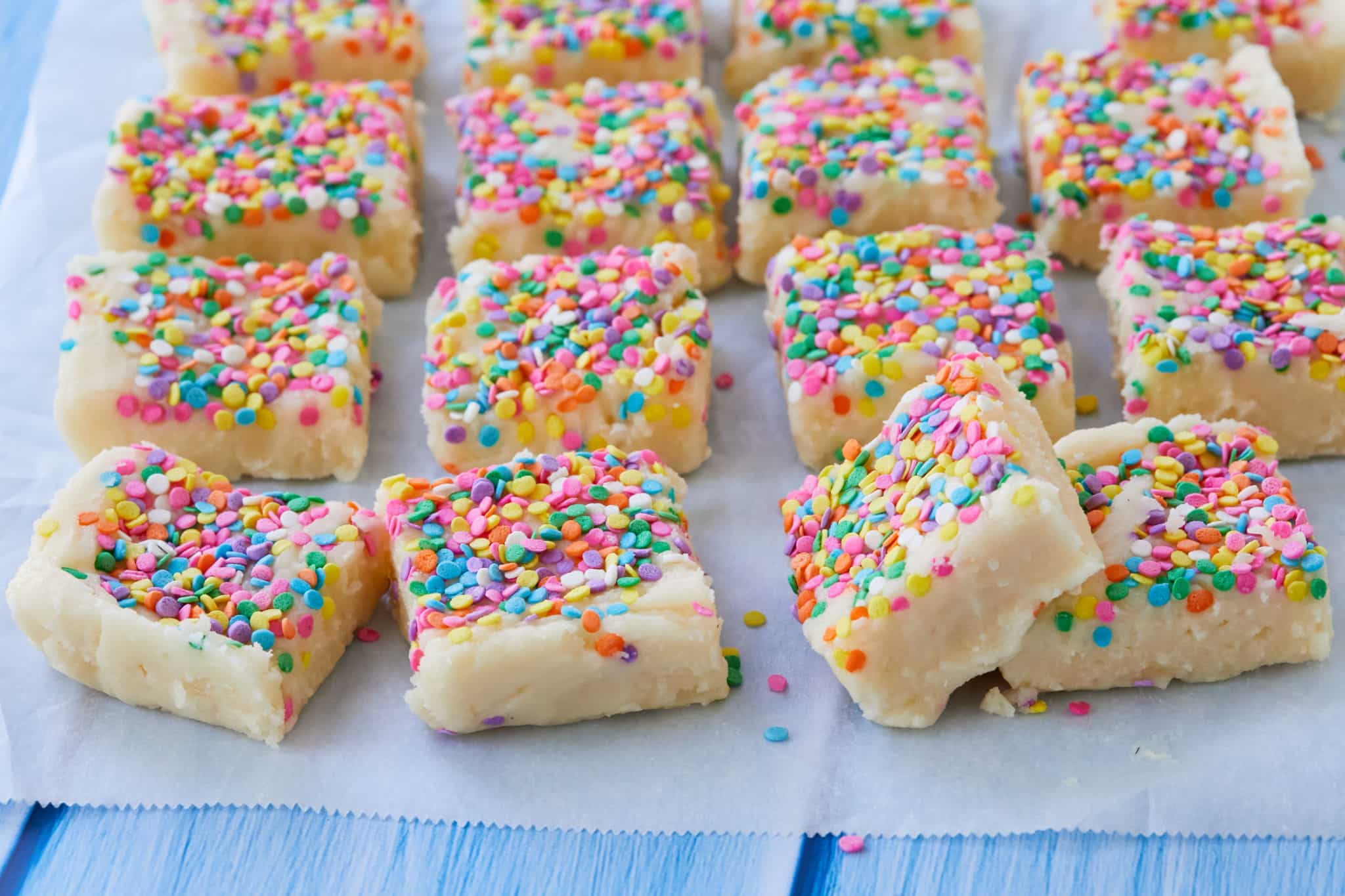 Old Fashioned Birthday Cake Fudge  - 24