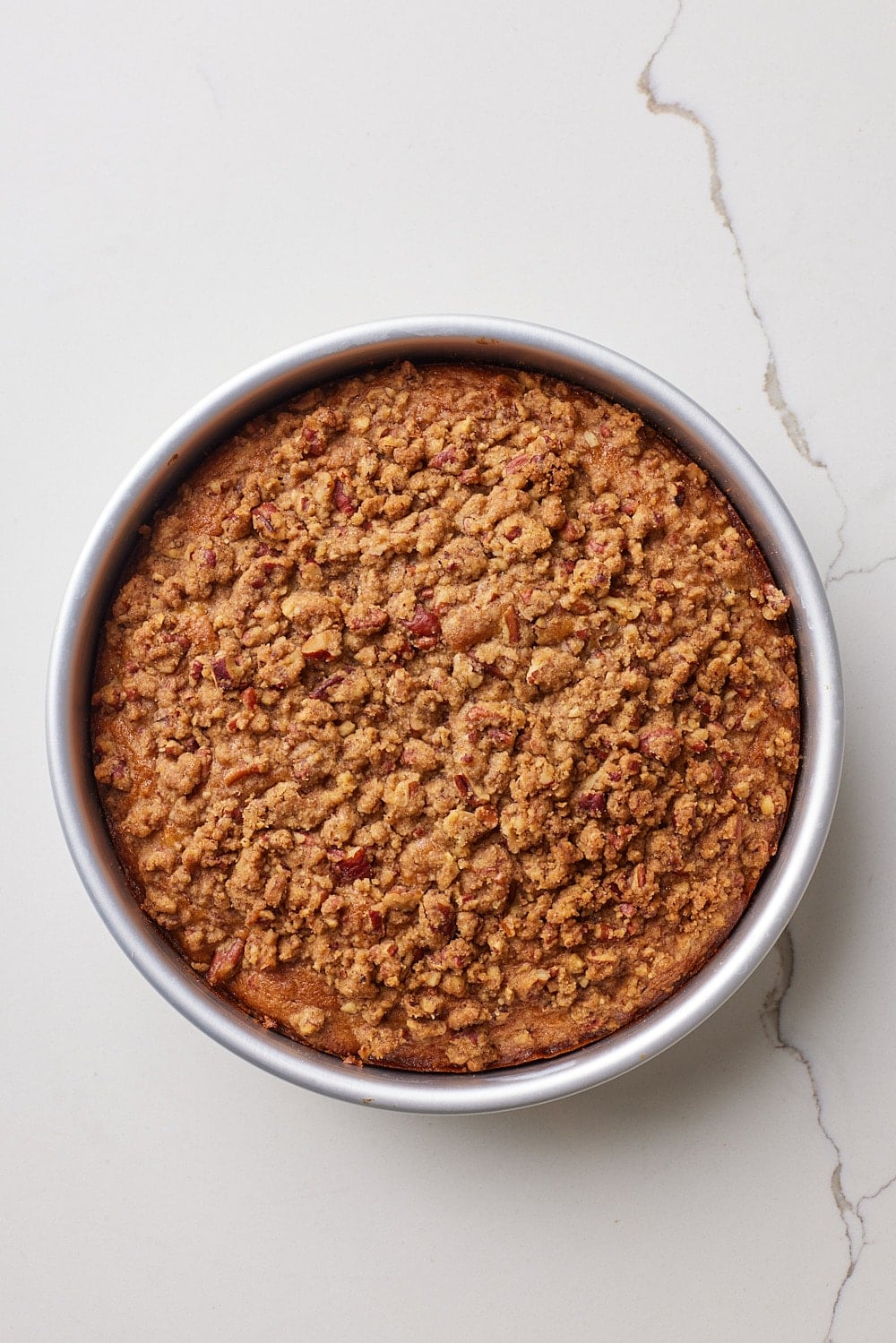 Hummingbird Cake baked in a tin. 
