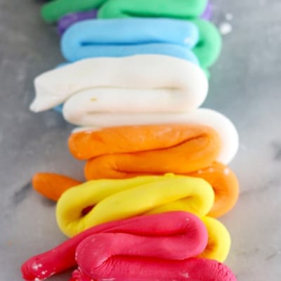 Colorful Homemade Marshmallow Foddant