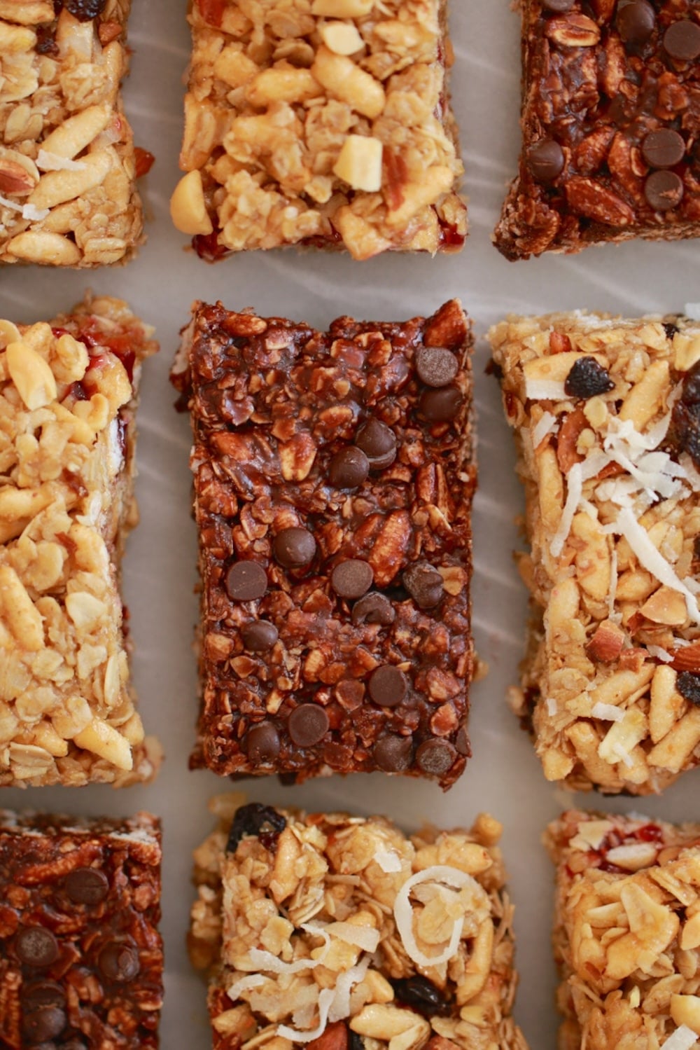 IMG_6260 No Bake Granola Bars (Nut & Raisin, Peanut Butter & Jelly, Double Chocolate) .