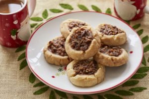 Pecan Pie Thumbprint Cookies