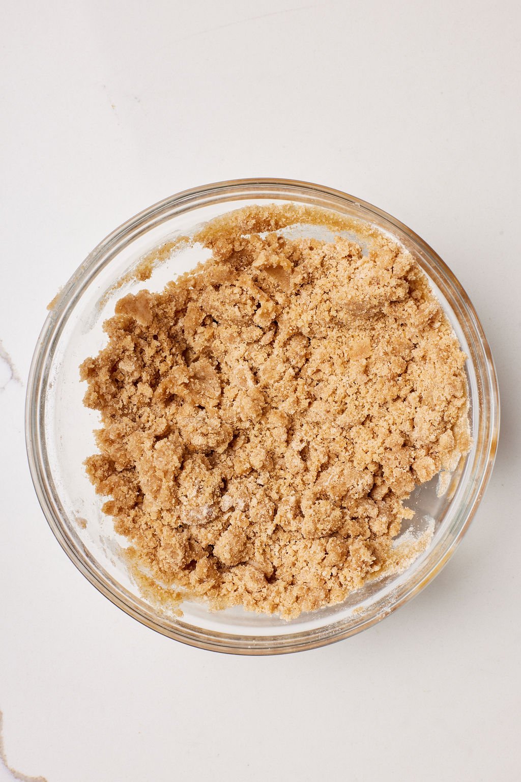 Process apple coffee cake streusel topping until evenly crumbly. 