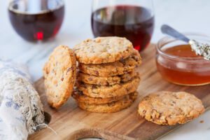 Cheddar Pecan Savory Shortbread Cookies Recipe