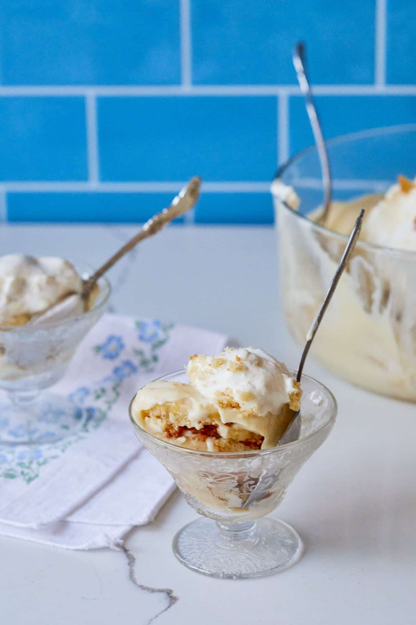Microwave Banana Pudding Recipe single serve in a cup
