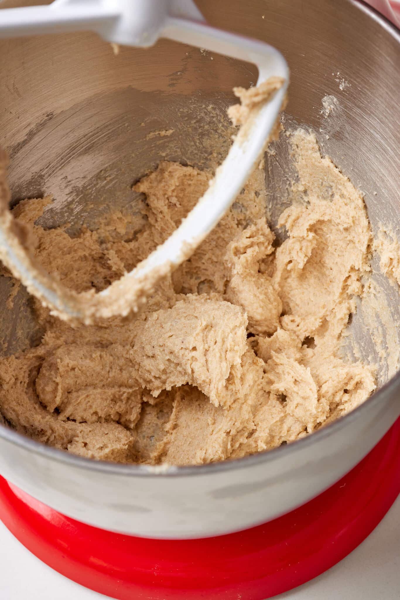 Cream butter and sugar until light and fluffy for Chips Ahoy! Cookies