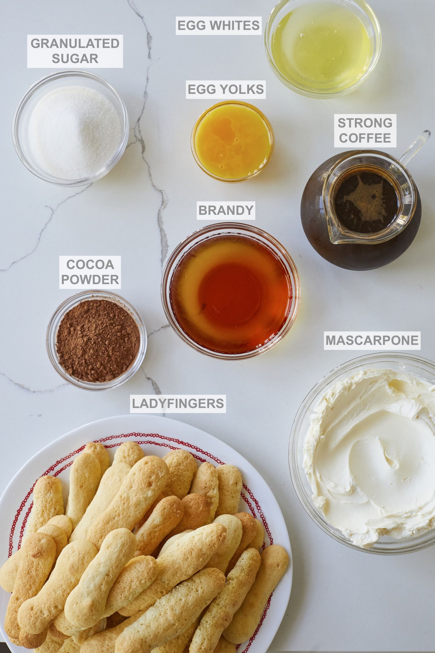 Tiramisu recipe ingredients 