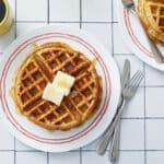 Whole Wheat Waffles Recipe (With Wheat Germ)