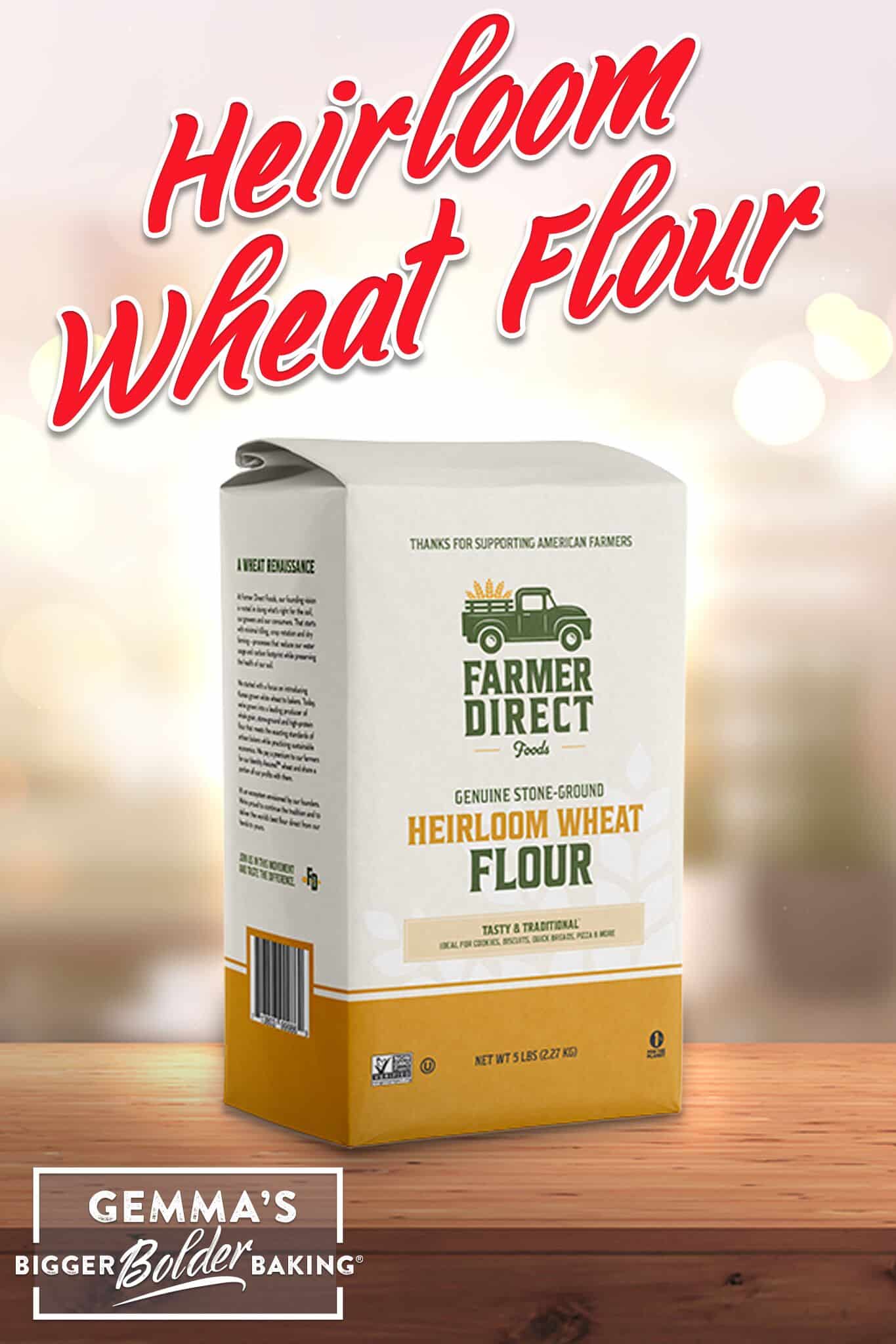 Ultimate Guide to 10 Types of Flour for Baking: Heirloom Flour, 1)with protein content of 10.5%, 2)finely textured with a robust wheat flavor 3)best for sourdough, pizza dough, brownies, cookies