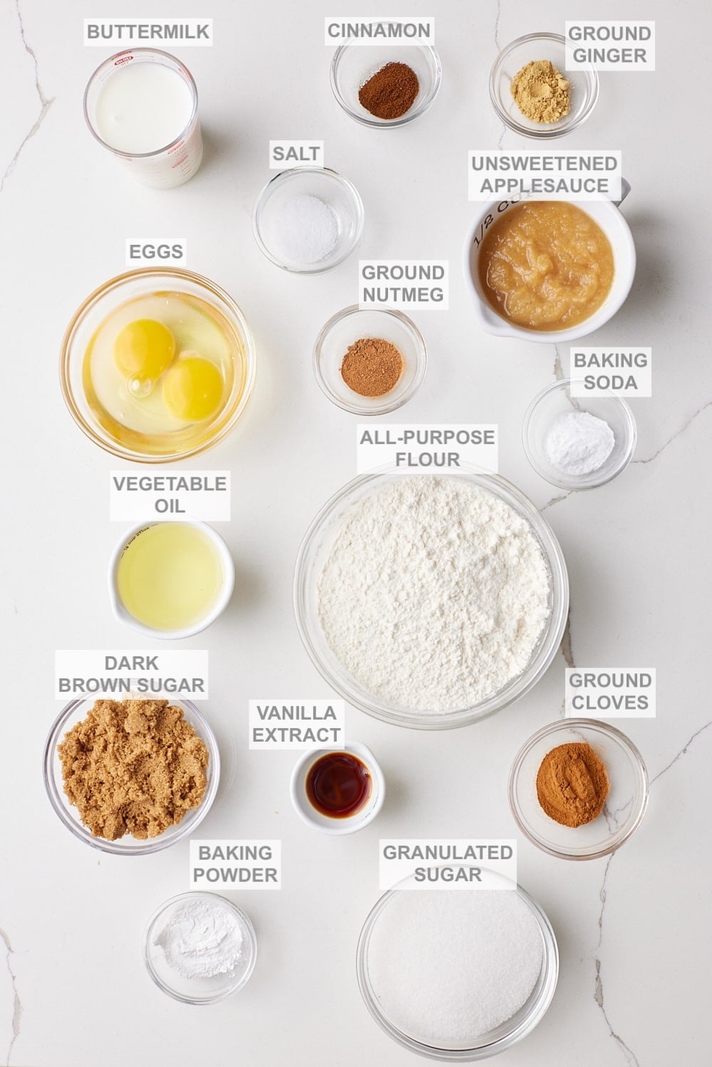 Irish Spice Cake ingredients 