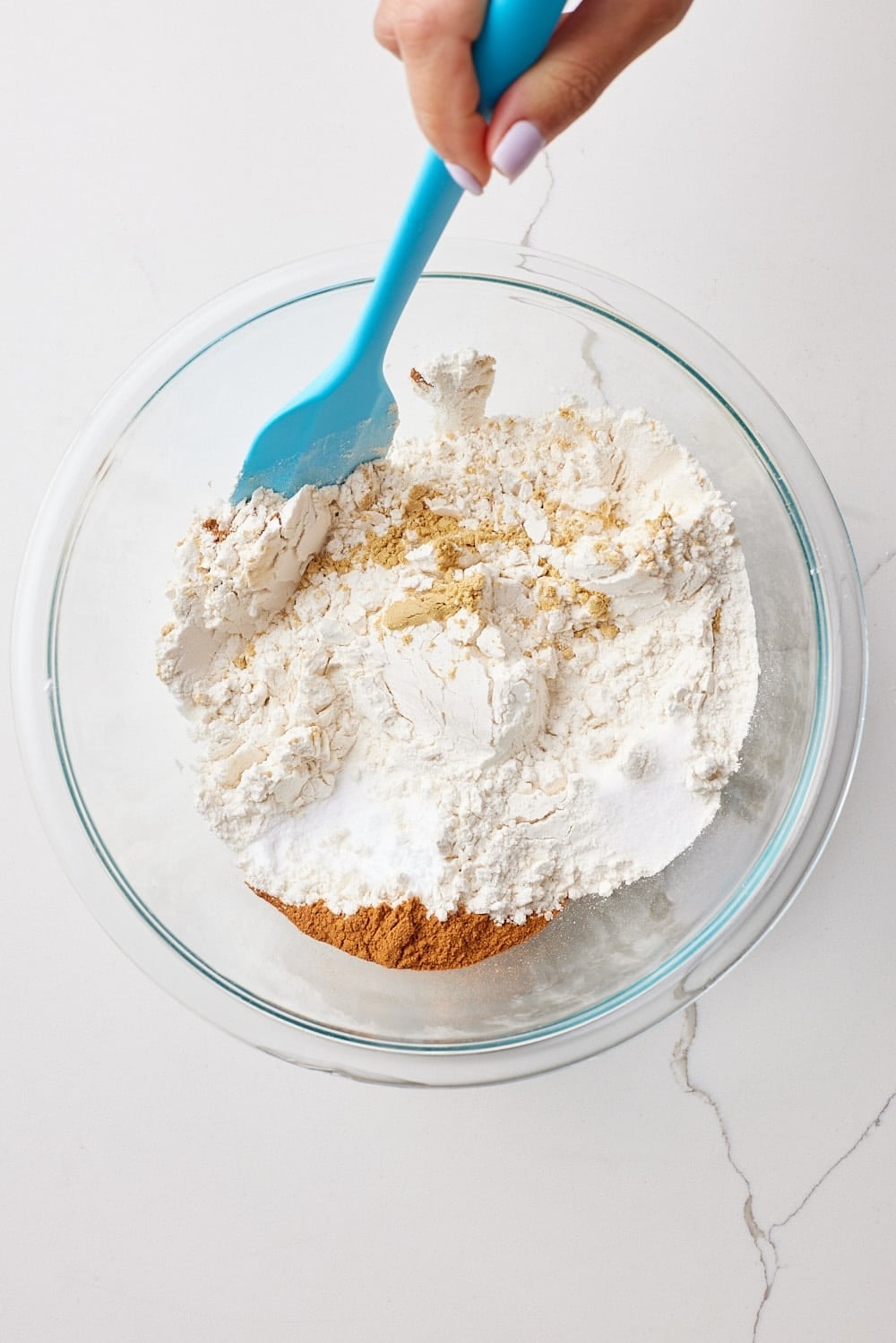 Mix Irish Spice Cake dry ingredients. 