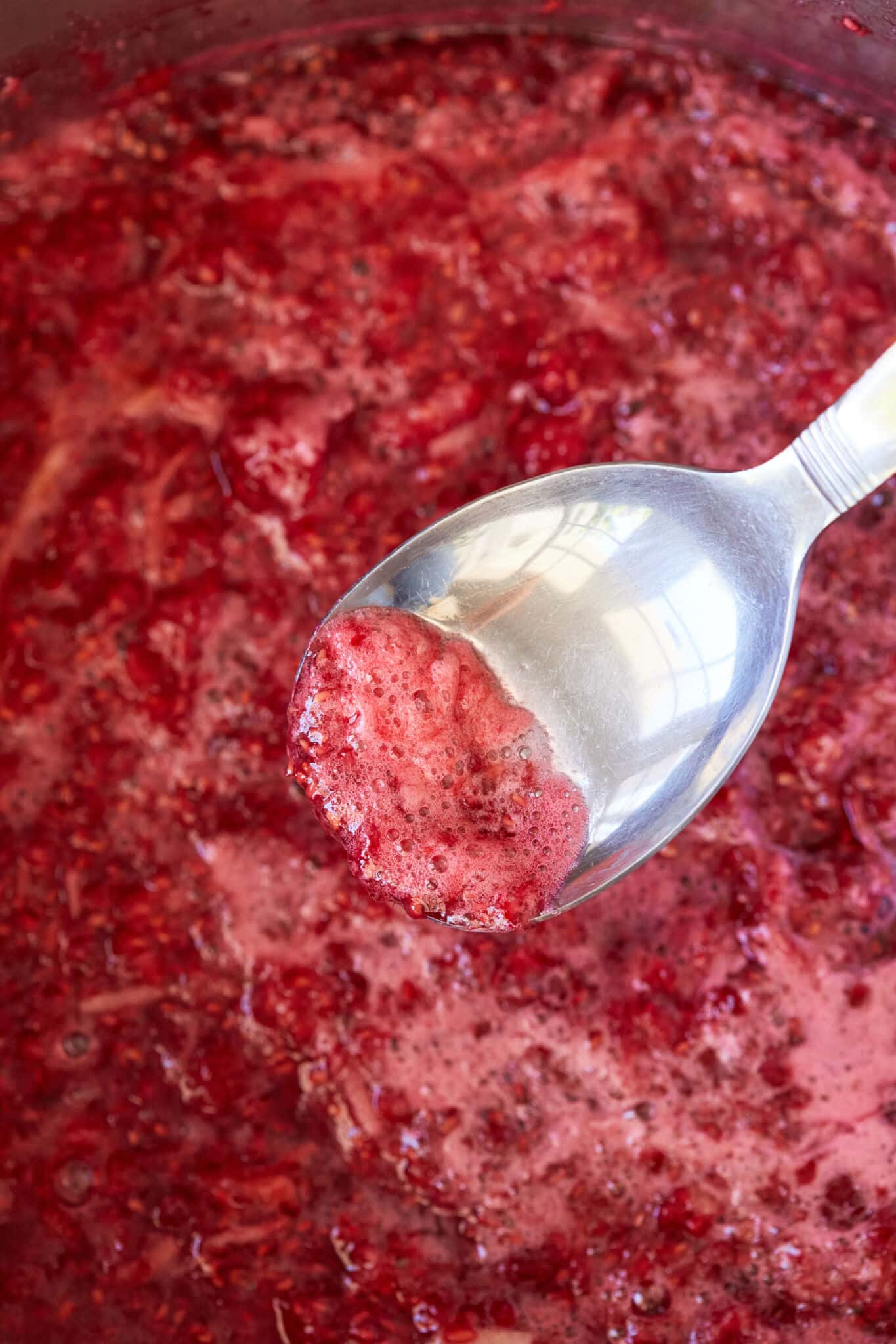 The Easiest Raspberry Freezer Jam Recipe - Gemma’s Bigger Bolder Baking