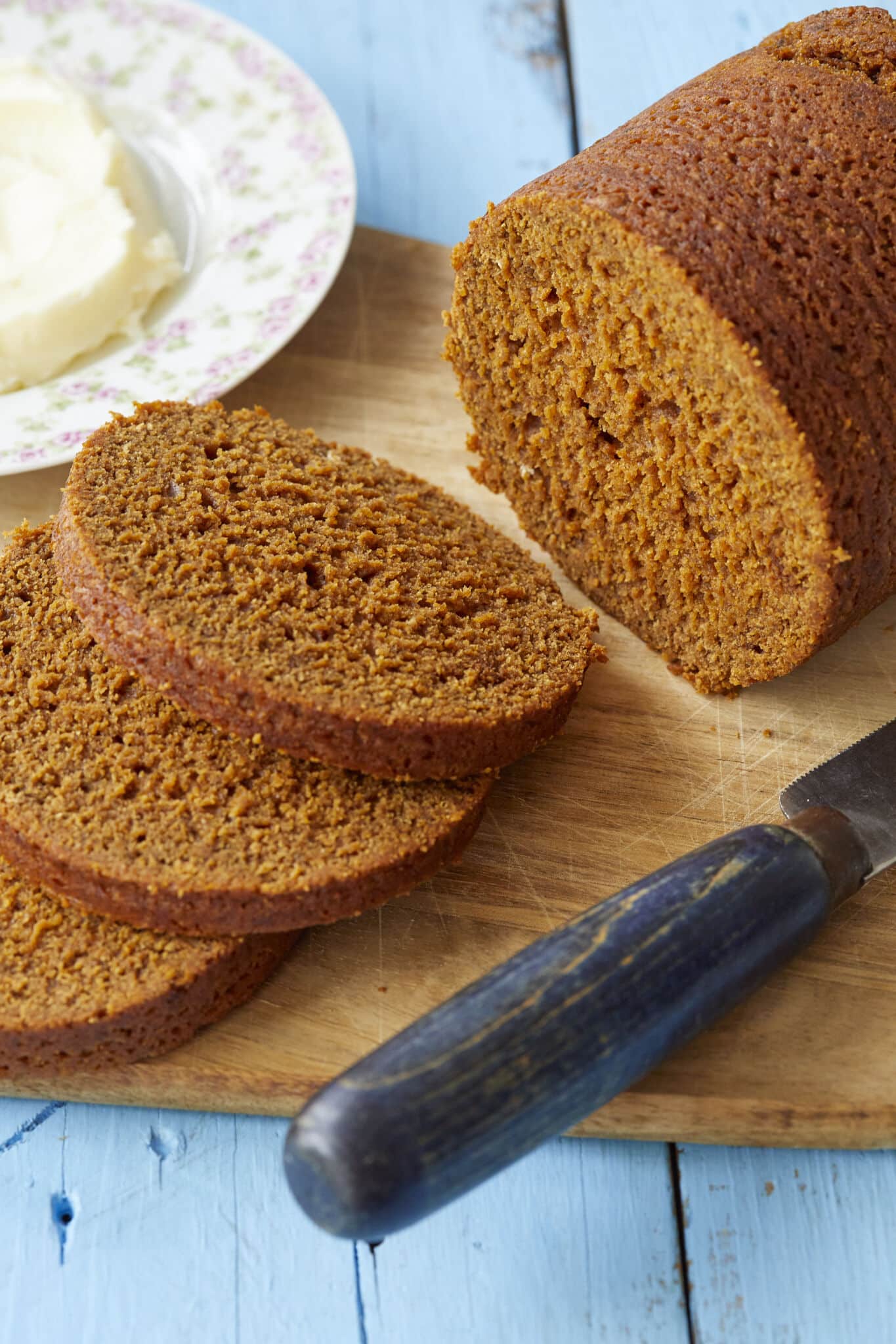 Boston Brown Bread in a can is steamed perfectly with a pleasantly moist and coarse crumb, a note of comforting sweetness, and a rich, dark color.