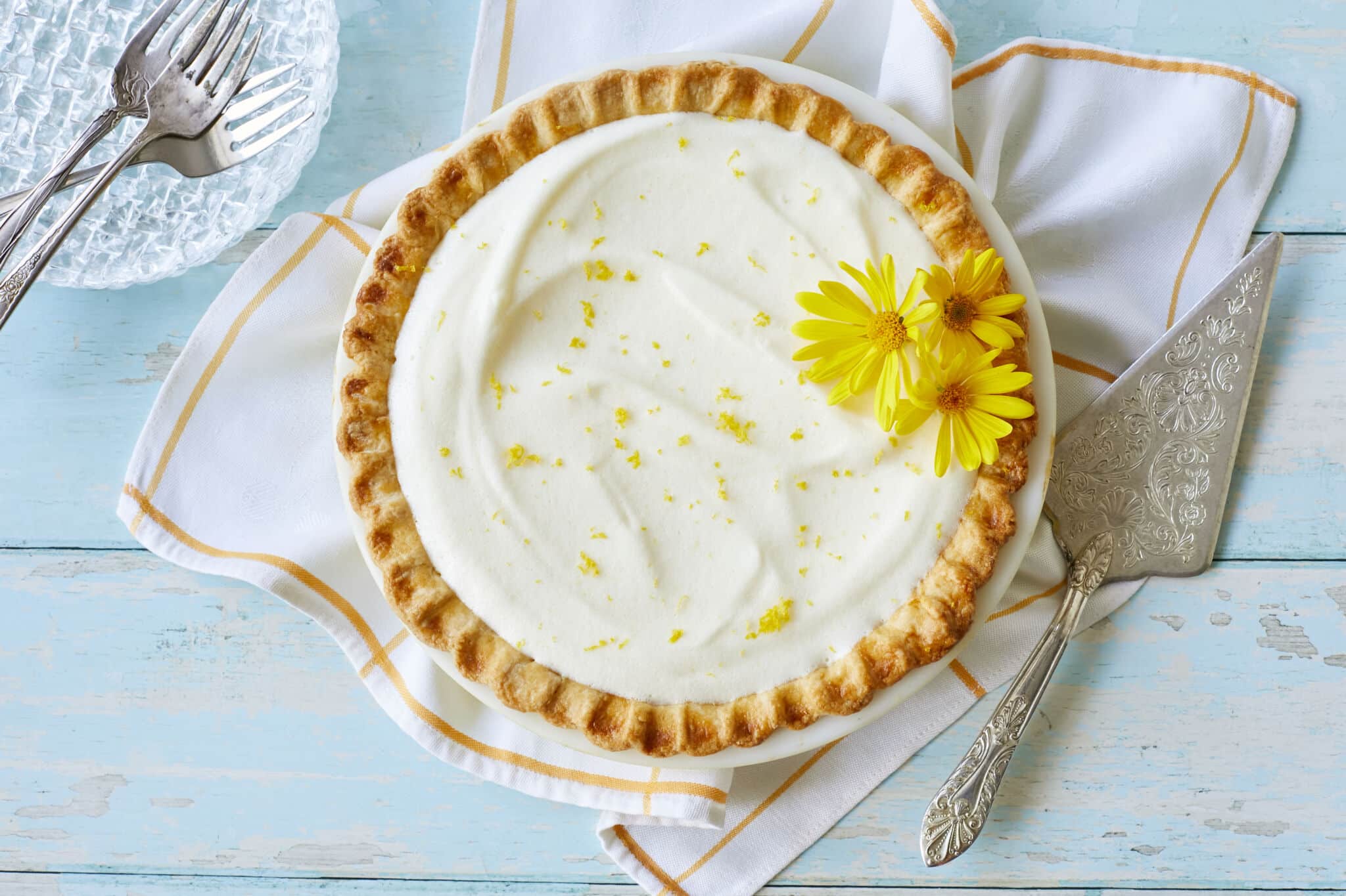 Luscious Creamy Lemon Chiffon Pie - Gemma’s Bigger Bolder Baking
