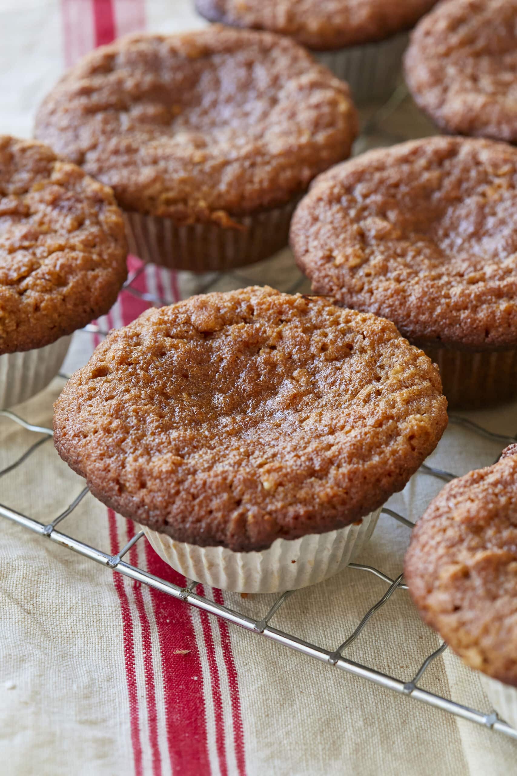 Healthy Almond Flour Muffins are baked until golden brown on top.