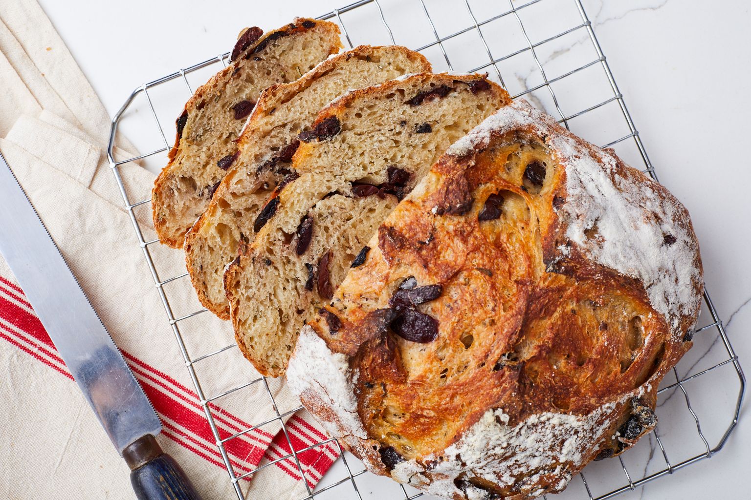 Easy Olive Bread Recipe (No Knead) - Gemma’s Bigger Bolder Baking