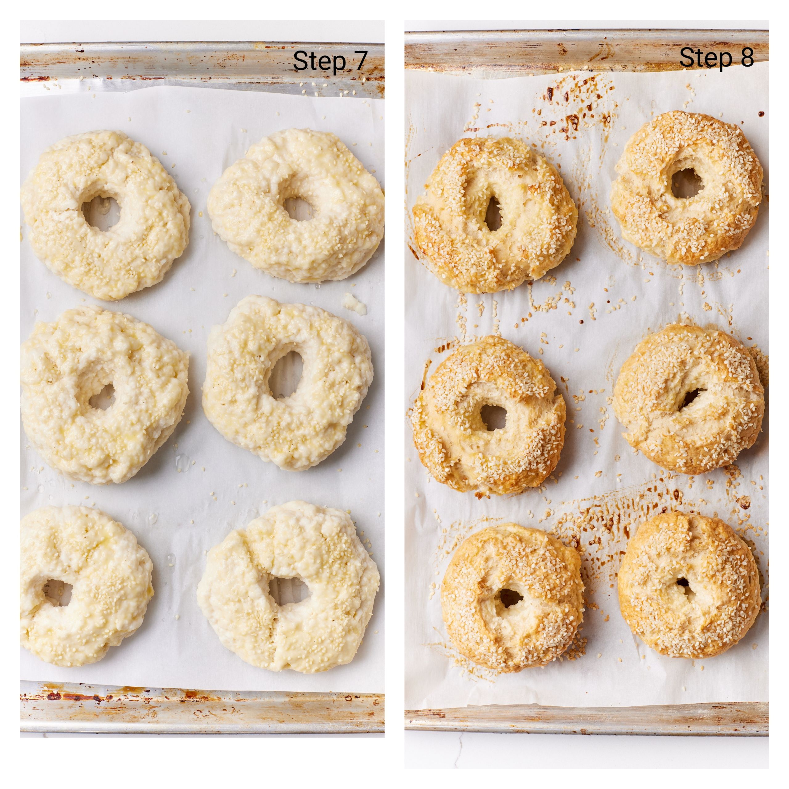 MixCollage-10-Feb-2025-01-06-PM-8342 Top the b bagels with sesame seeds and bake until golden brown on top.