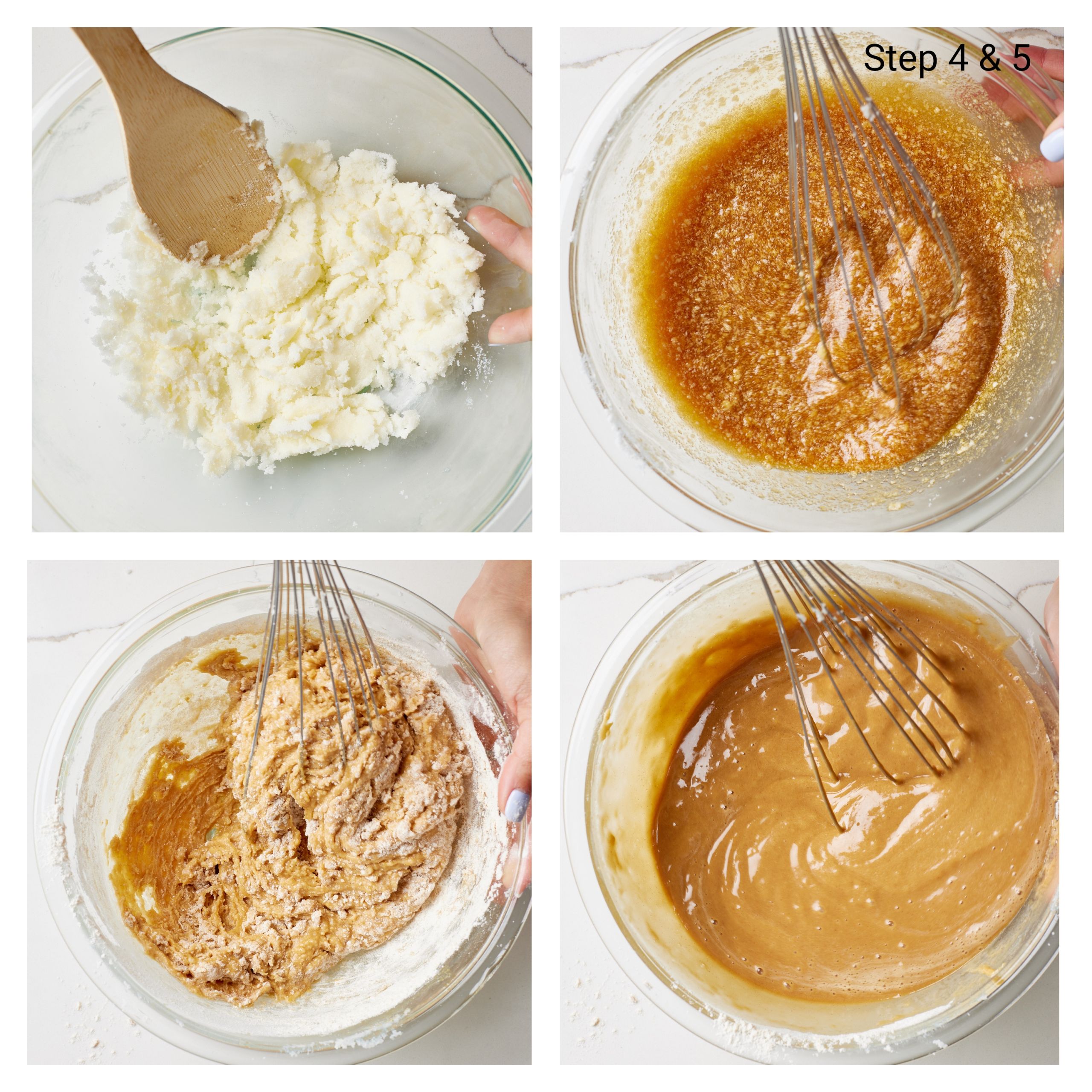 Step-by-step instructions on how to make molasses cake: In a large bowl, cream the butter and sugar together with a wooden spoon, then whisk in the eggs, one at a time, until combined. Stir in the molasses mixture, then fold in the flour mixture just until you have a smooth batter.
