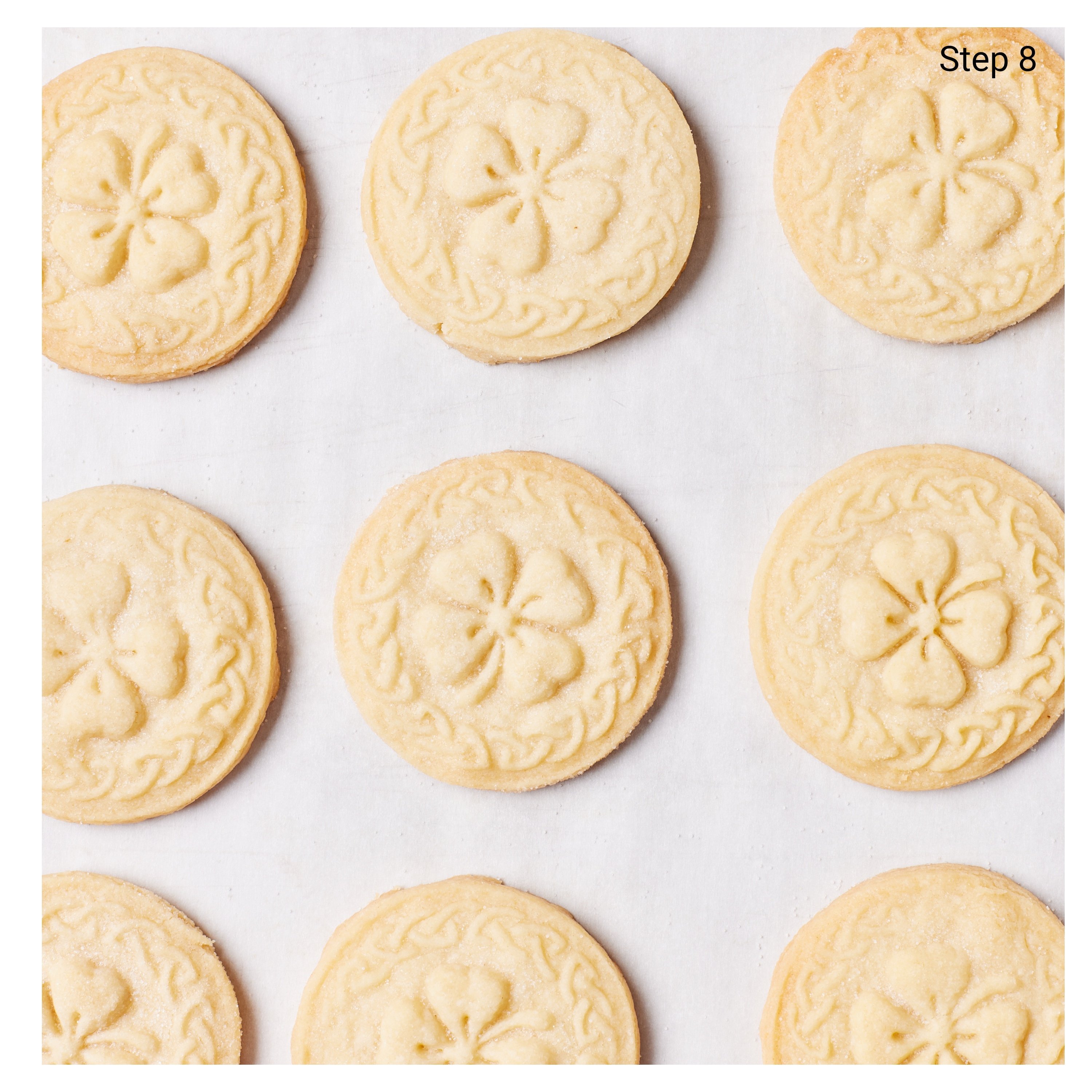 5 Ingredient Irish Shortbread collage2 bake the cookies until the edges begin to brown lightly.
