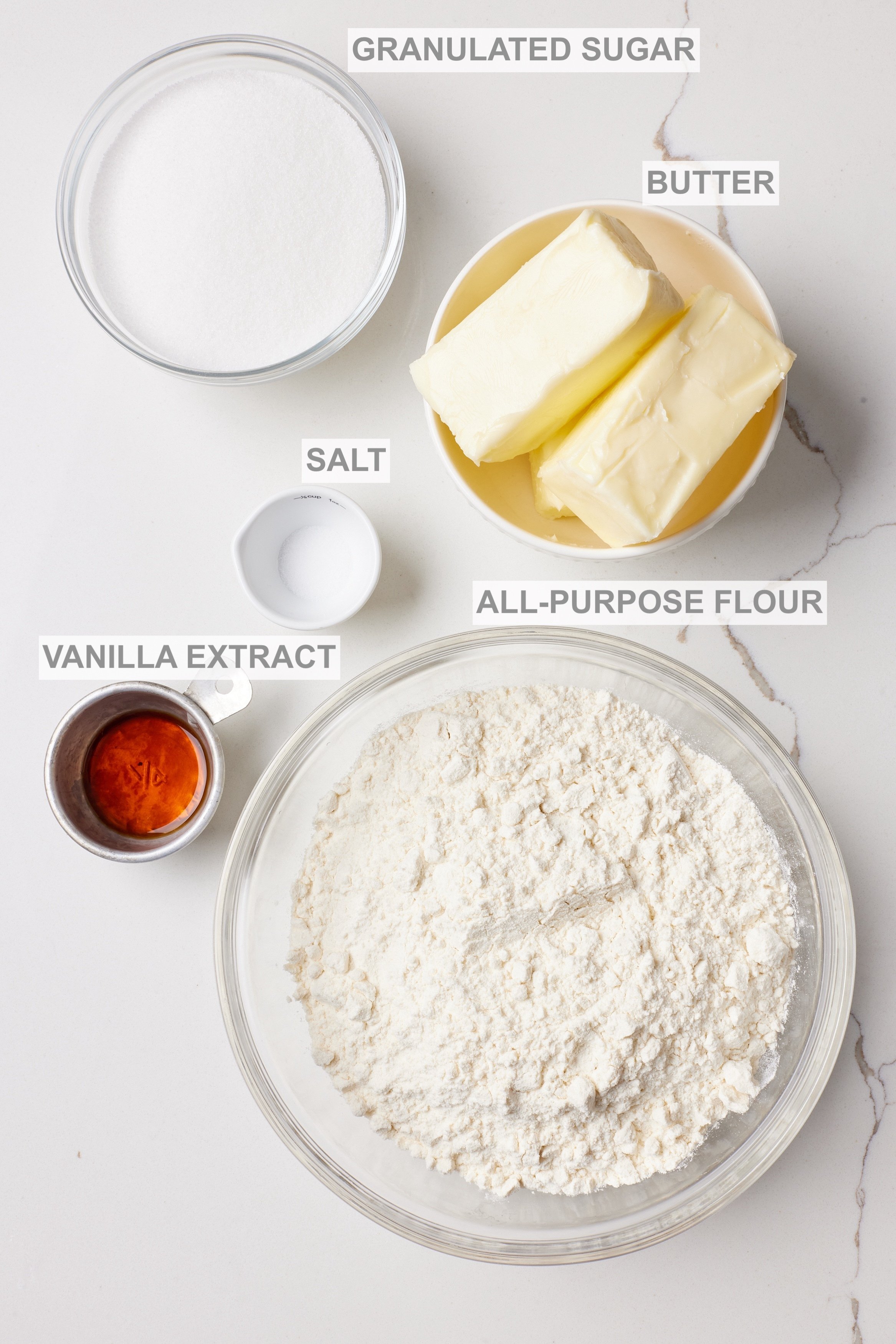 5 Ingredient Irish Shortbread1 5 Ingredient Irish Shortbread Cookie Ingredients