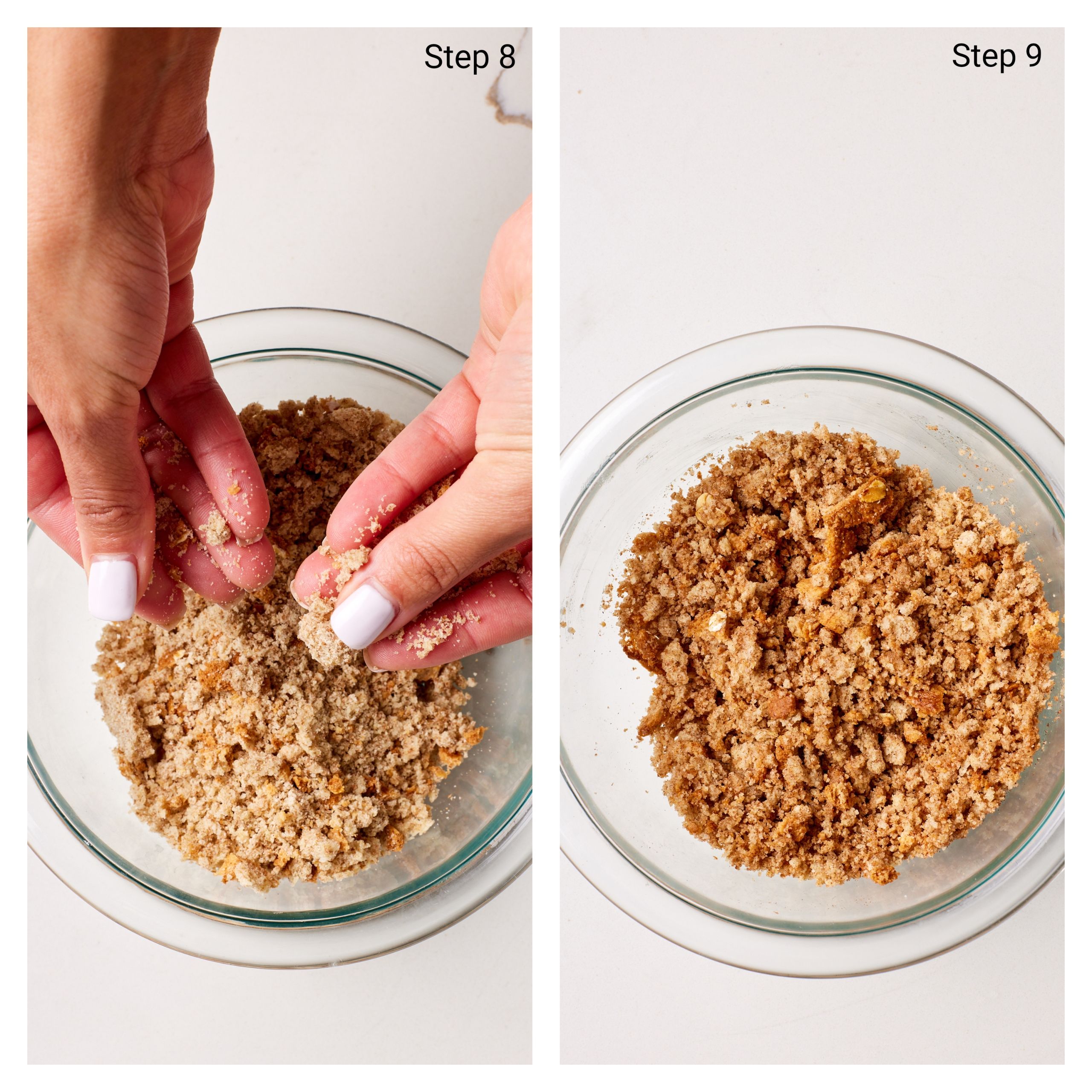 Crumb the bread into bite-size, flavor then with butter, sugar, cinnamon, salt .