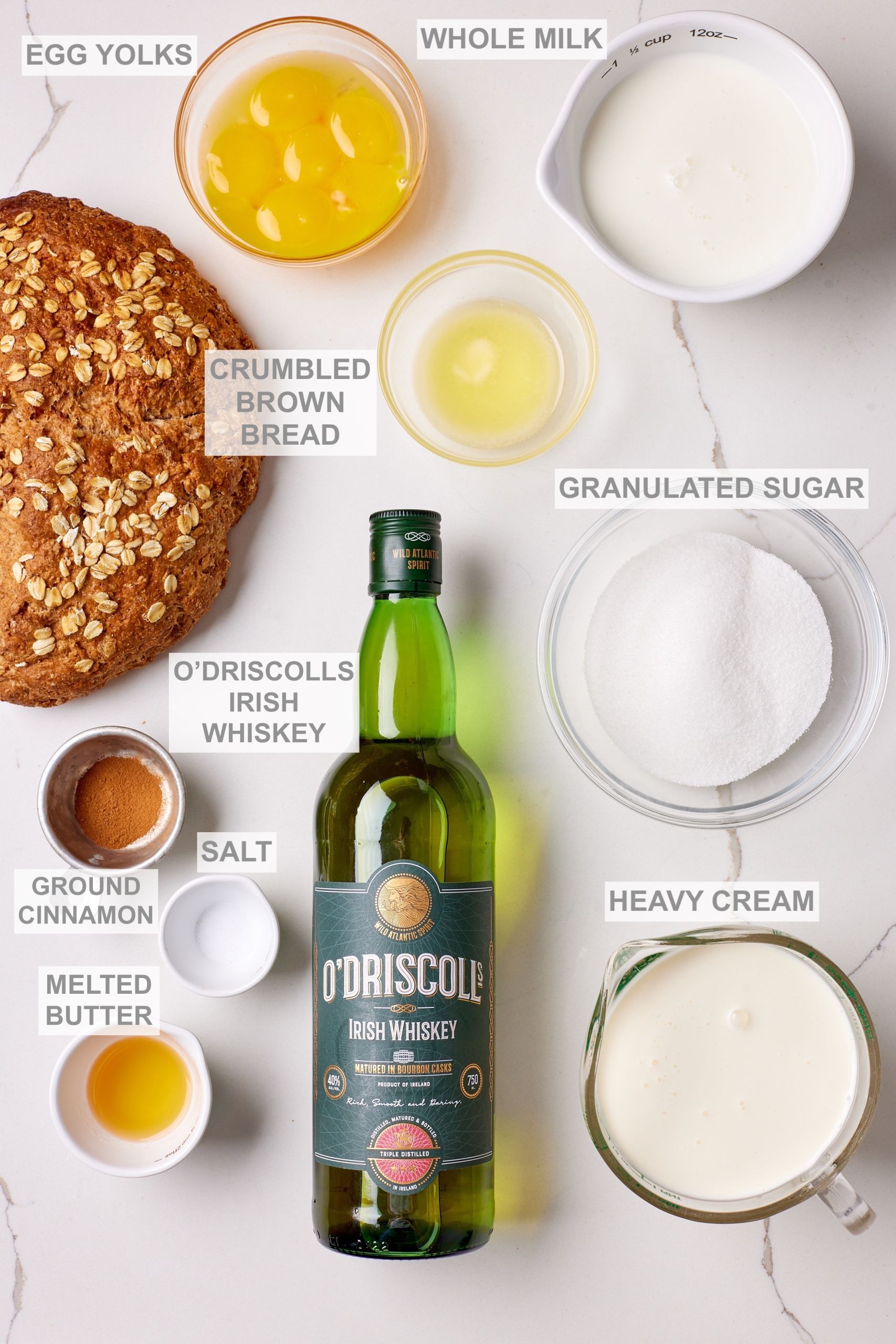 Brown Bread Ice Cream ingredients