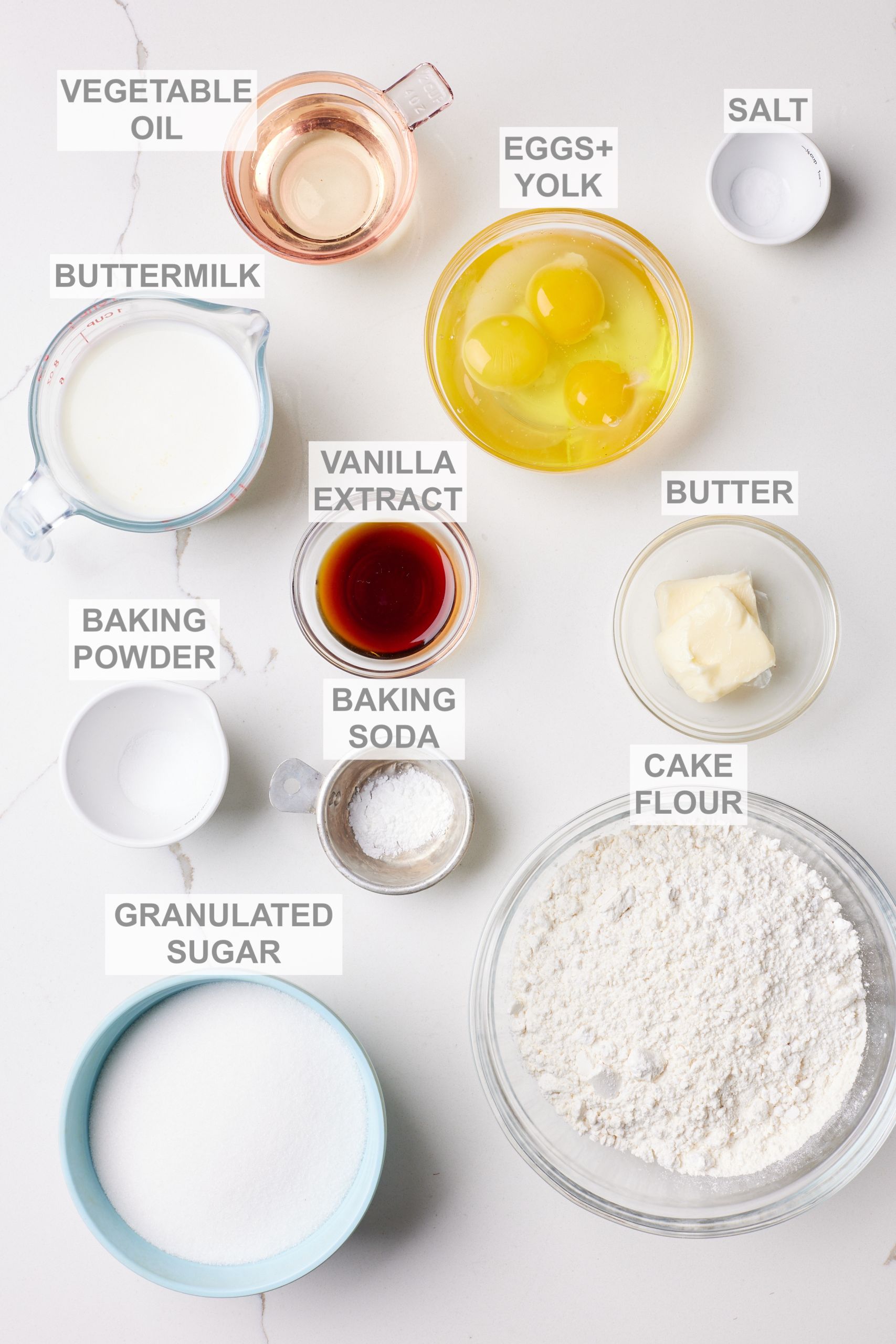 Strawberry Shortcake Cupcakes ingredients 