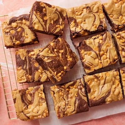 Squares of Butterscotch Brownies.