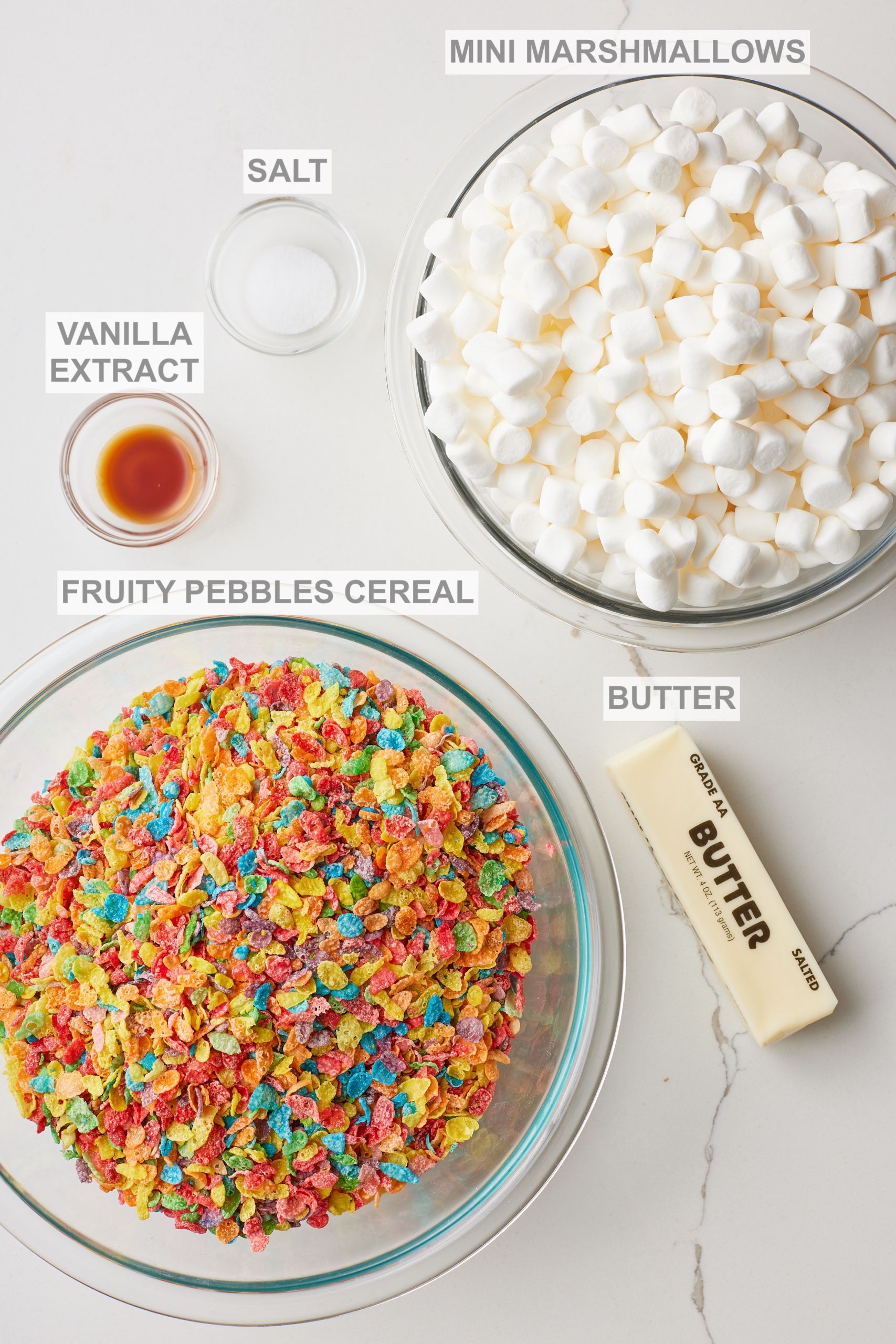 Fruity Pebbles Rice Krispie Treats ingredients