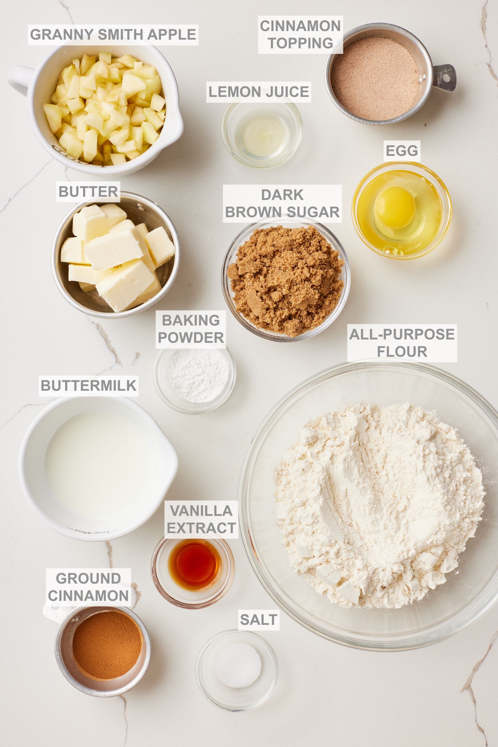 Apple Cinnamon Scone ingredients