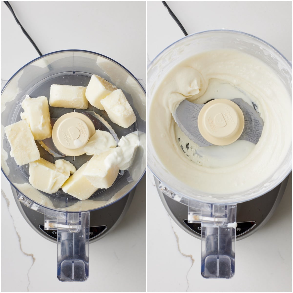 Blend frozen yogurt cubes and additional yogurt until smooth