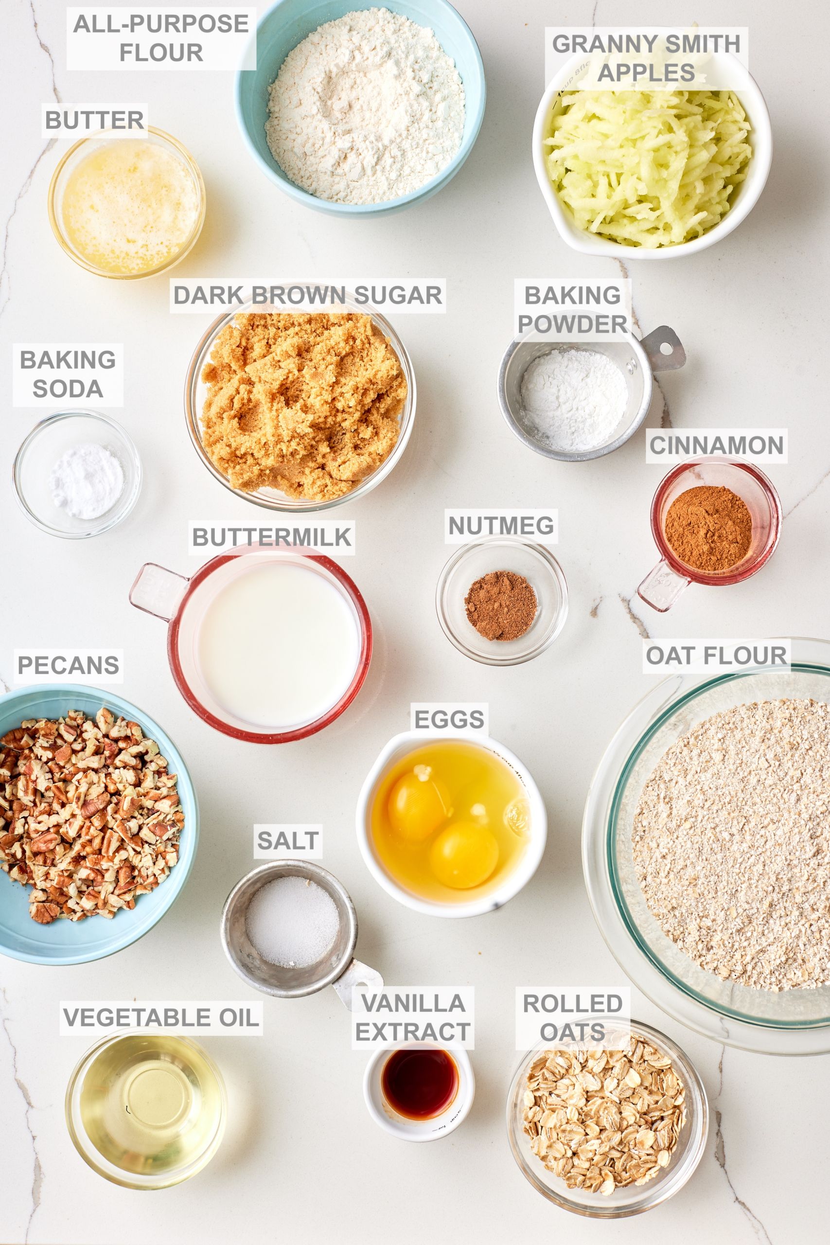 Oatmeal cake ingredients