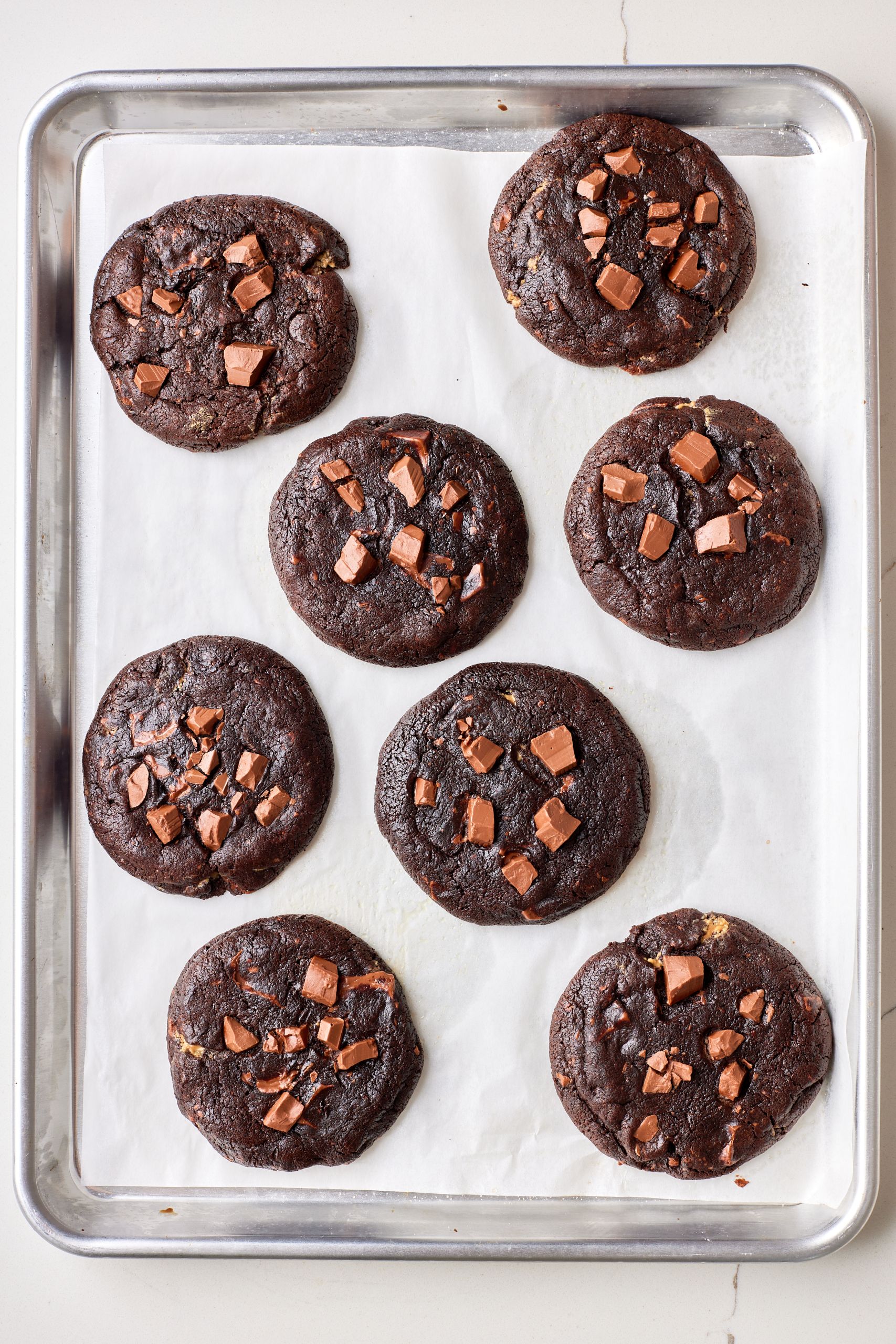 Bake and enjoy: Bake the cookies for 8-10 minutes, or until firm on the edges and barely set in the middle.