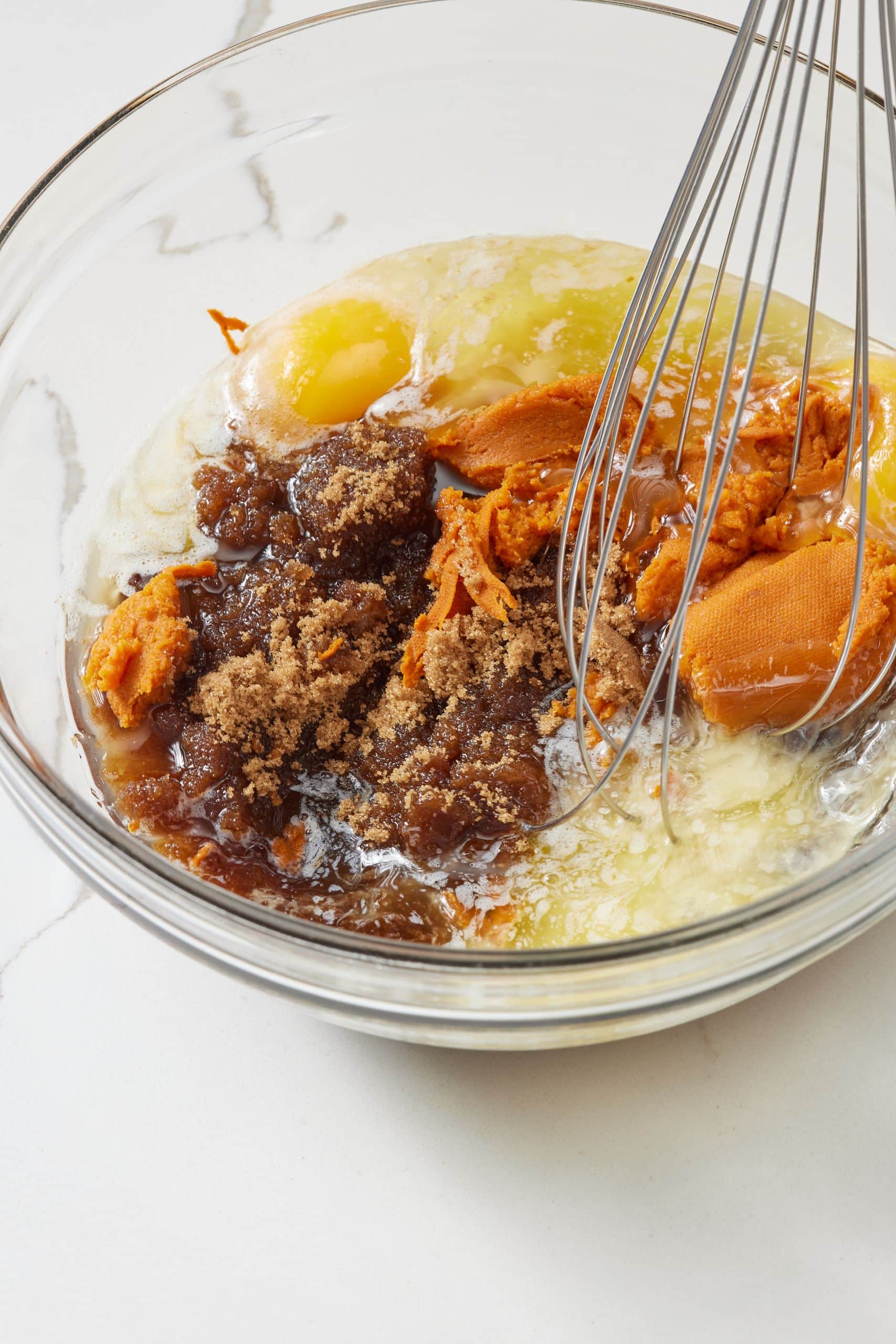 Combine wet ingredients. 