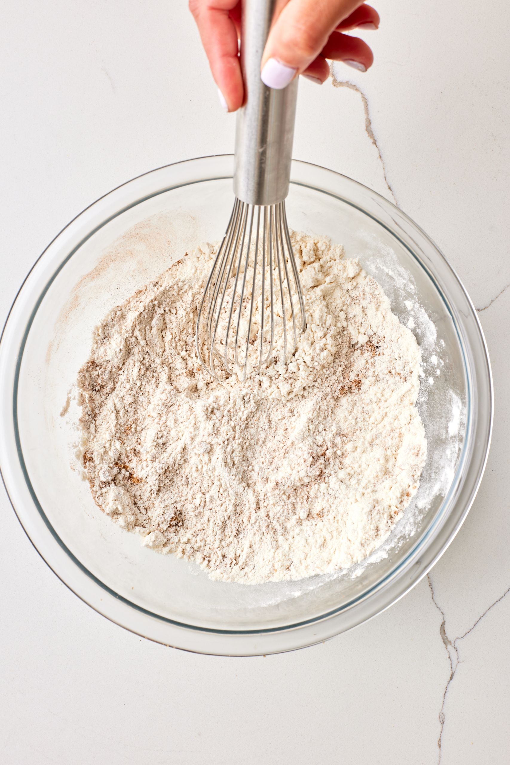 Whisk dry ingredients together. 