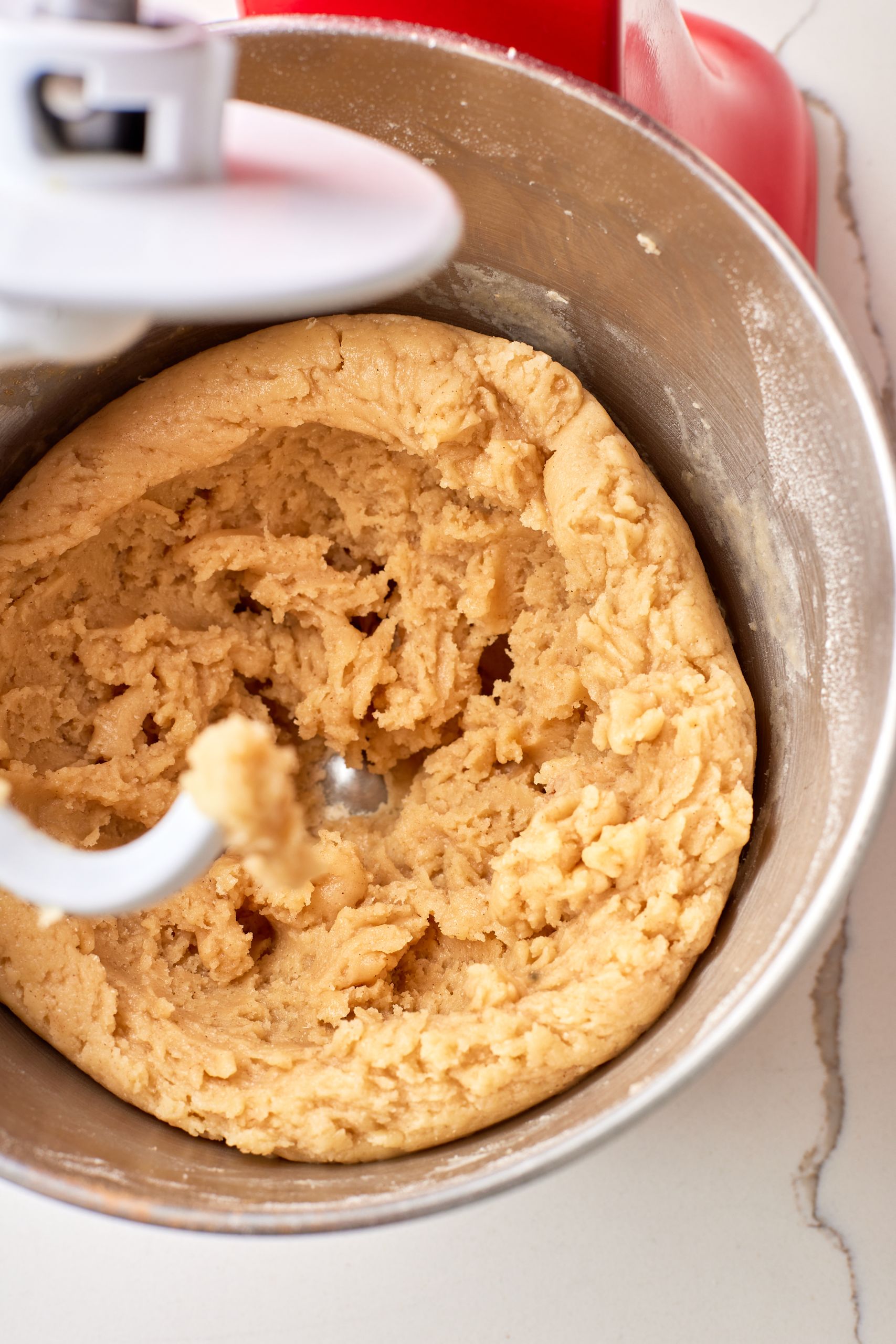 Knead until the dough is smooth and soft.