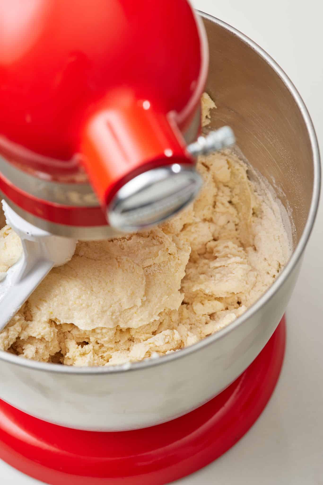 Finish mixing the batter. 