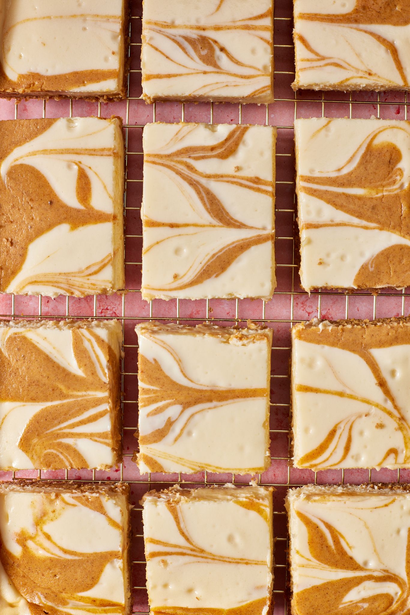 Pumpkin Cheesecake Bars12 Chill before cutting into 12 squares.