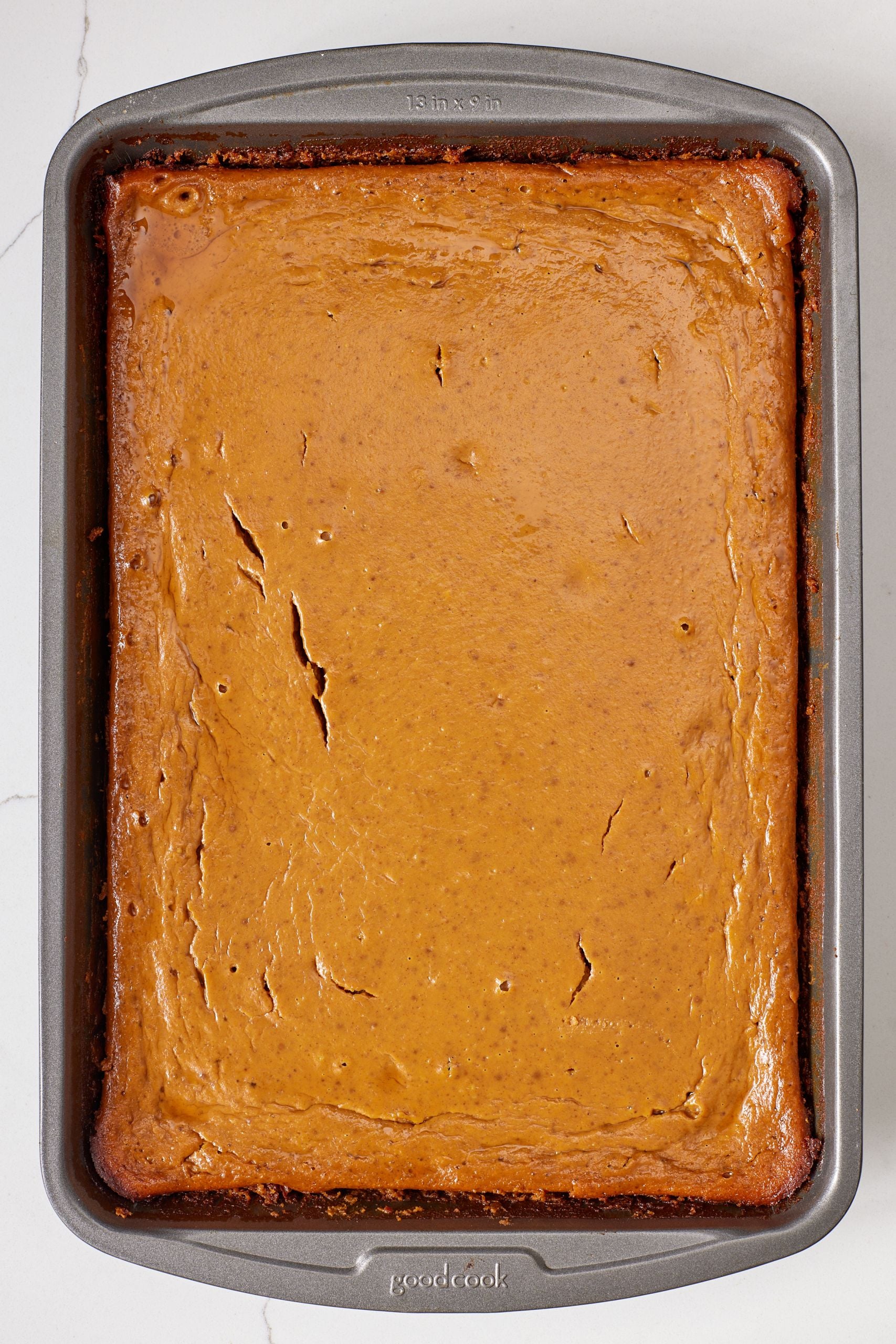 Bake until the filling is set on the edges and a bit jiggly in the center.