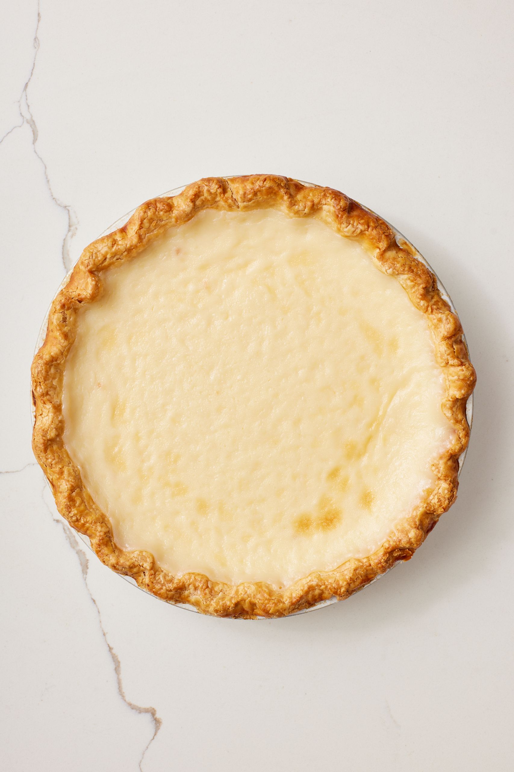 Sugar Cream Pie6 Bake: Bake for 25 minutes, until the filling is set and just beginning to show a touch of color.
