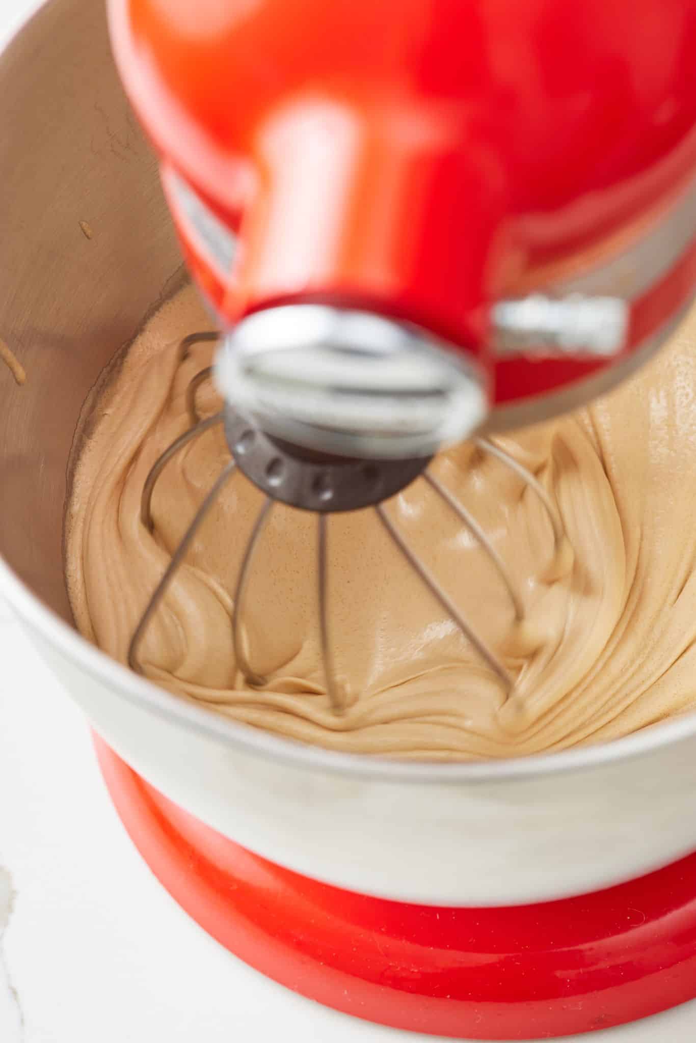 Whip up eggs and sugar until light and fluffy. 