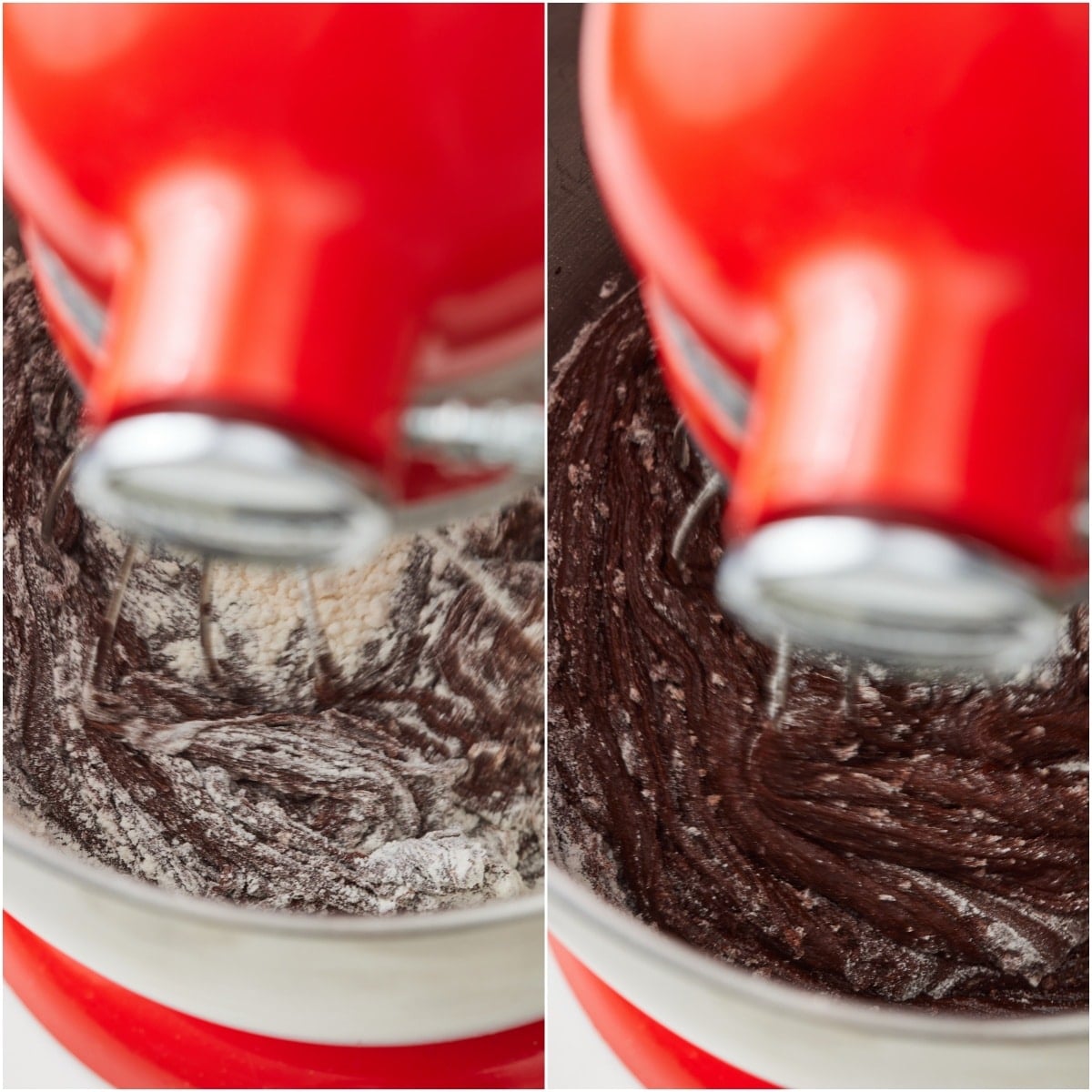 Fold in the dry mixture and whisk until you get a soft dough.