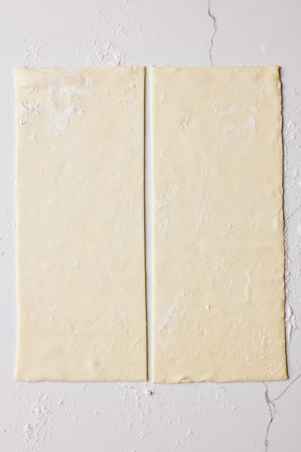 Cheese and Onion Rolls8 Roll out puff pastry then cut in half lengthwise.