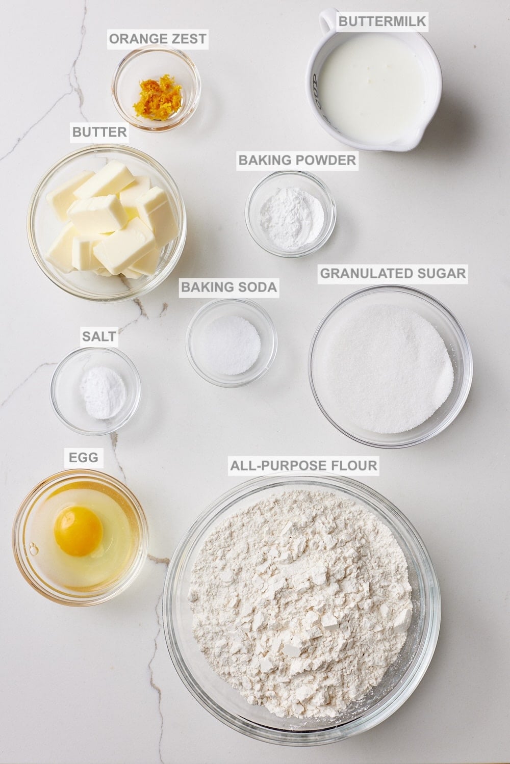 Irish Soda Bread Scones1 Irish Soda Bread Scones ingredients.