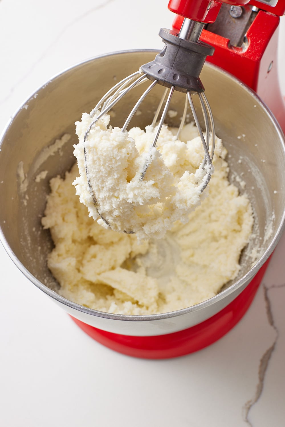 Lemon Ricotta Cake2 Cream butter and sugar together until light and fluffy for Lemon Ricotta Cake.