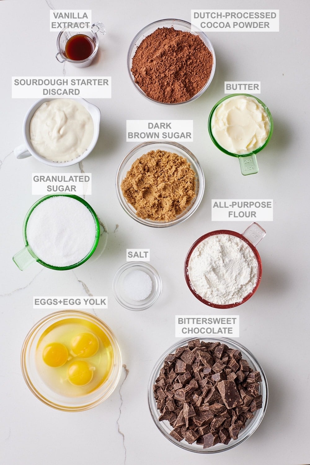 Sourdough Brownies1 Sourdough Brownies ingredients