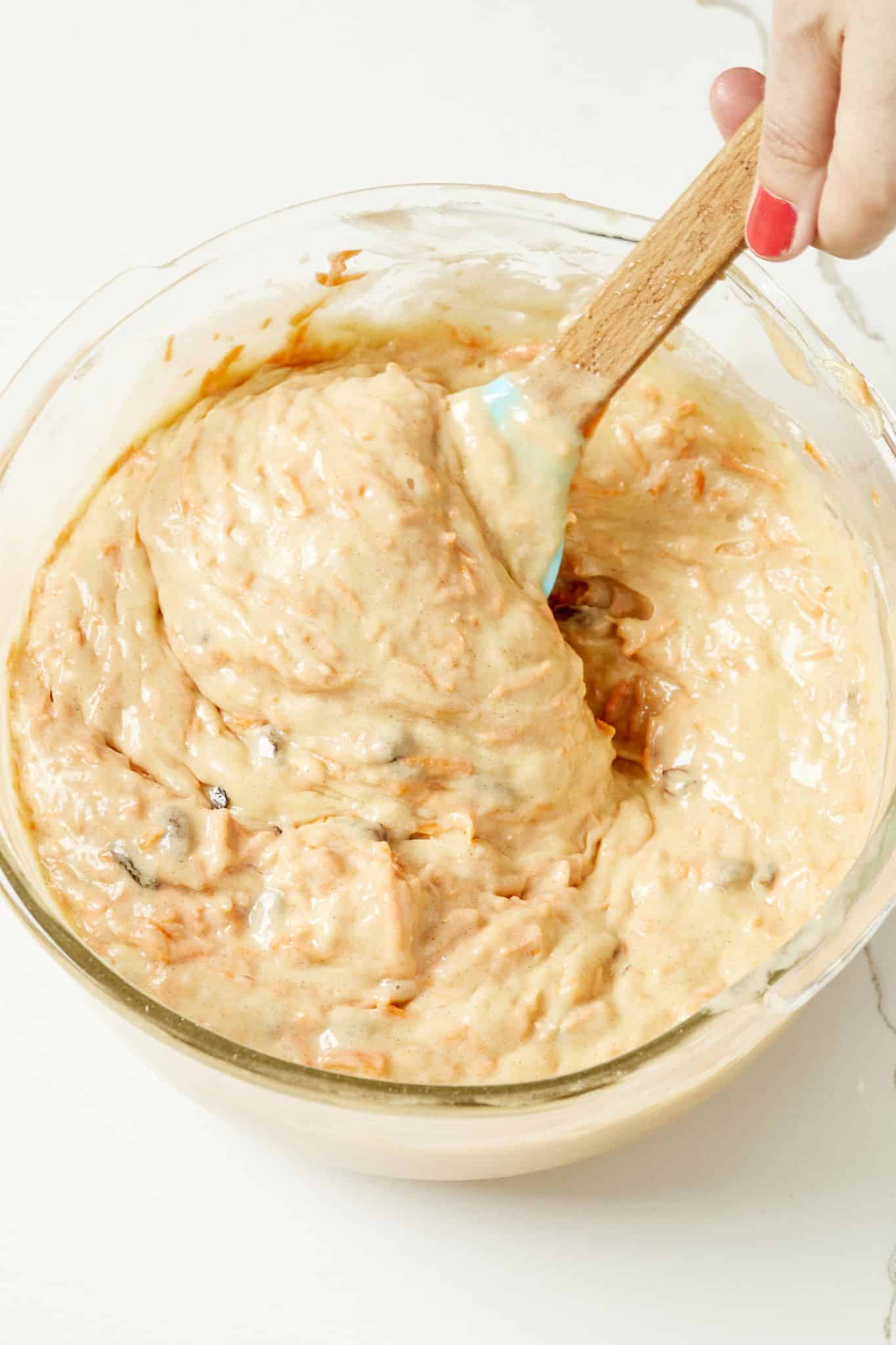 Small Carrot Cake Recipe5 mix until just incorporated.