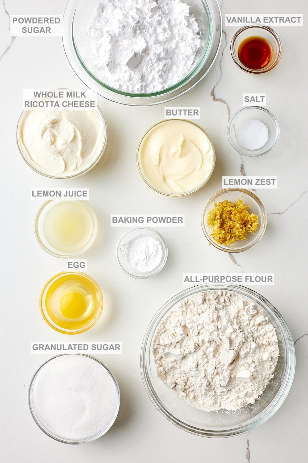 Lemon ricotta cookies1 Lemon Ricotta Cookies ingredients